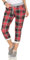 CLEOSTYLE Damen Jogginhose im Boyfriend-Style Sweatpants für Freizeit Sport und Fitness 9-2 (Karo/Rot Schwarz)