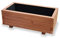 Alfalux Blumenkasten Pflanzkasten Aus Holz Pflanzkübel Balkonkasten Pflanzgefäß Garten Balkon Terrasse NUSS-BRAUN 80KAN4030NU 80 x 40 x 30H cm