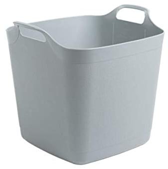 Wham 6 x 29352 Flexi-Store Square mittel Tub 25 Liter - Cool Grey