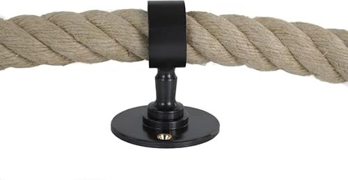 Gepotex Supporto per fune/supporto da parete/corda bronzato per corda da 28 mm – 30 mm – fune per corrimano – fune di inter
