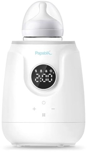 Papablic Ultra-Fast Bottle Warmer, Ready Milk in 2 Min, Baby Bottle Warmer for Breastmilk and Formula, Accurate Temperature Control and Automatic Shut-Off, Bottle Warmers for All Bottles