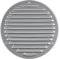 Steinberg14 Grey 200mm Metal Air Vent Cover with Insect Mesh - 8 inch Round Ventilation Grille