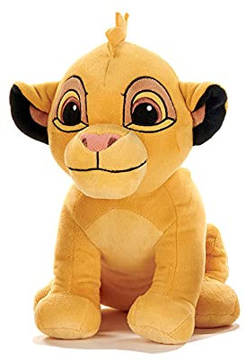 König der Löwen Kuscheltier Spielzeug 24-30 cm, 5 versch. Figuren Simba jung oder erw., Nala, Timon o. Pumbaa, ORIGINAL Disney The Lion King 2021 super weich Plüschtier Stofftier (Simba - jung)
