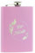 STEMPEL-FABRIK – personalisierter Flachmann in Rosa inkl. Geschenkverpackung – Taschenflasche aus Edelstahl mit Gravur – Geschenkidee für Camper, Jäger, Wanderer & Skifahrer