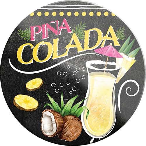 schilderkreis24 – Cocktail “Pina Colada“ Magnet Deko Kühlschrankmagnet Küche Geschenkidee Geburtstag Weihnachten Longdrink Tonic Spirituosen Trinker 8x8 cm