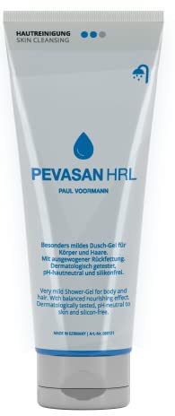 Pevasan HRL - hochwertige, besonders milde Flüssigseife/Duschgel, 250ml Tube, 12 Stück