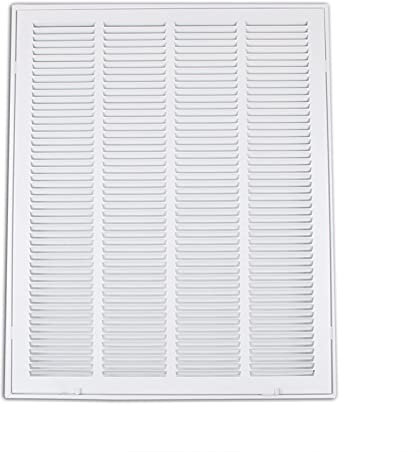 Rejilla de Ventilación W20 X H25 Persianas de Acero Filtro DE Ventilador DE Air DE VENTILACIÓN DE Air DE Aire Cubierta DE VENTILACIÓN Blanco CUBIERTE DE Polvo DE Blanco con Flujo TEFLE Y Cubierta PE