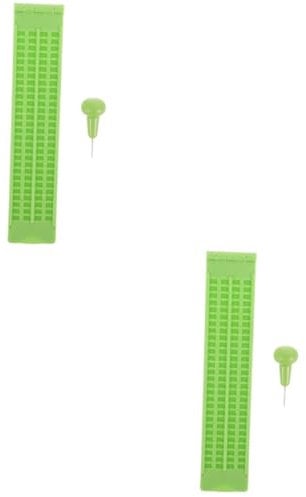 DOITOOL 2sätze Braille Schreibtafel Für Zeilen Felder Kunststoff Material Leicht Und Tragbar Einfach Zu Bedienen Für Braille Lernen Und Schulbedarf