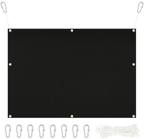 Silipull Archery Backstop Netting Heavy Duty with Rope and Hooks Slingshot Archery Net for Backyard Shooting Accessories(5 ft X 10 ft X 2 Mm, 45 Lbs,Black)