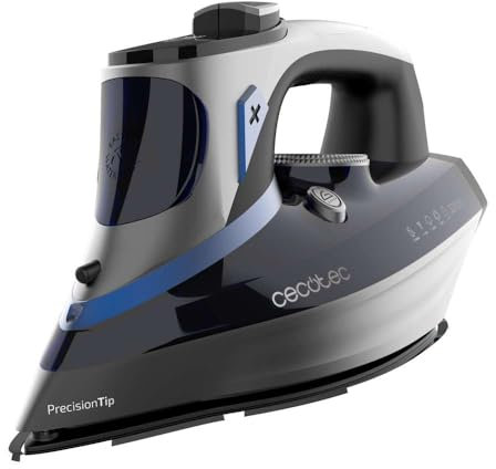 Cecotec Plancha Horizontal IronHero 3200 Smart Absolute. 3200 W, Tecnología Power Steam, Golpe de Vapor 270 g/min, Suela Turbo Anodized Pro, Pantalla LCD, Sistema Antigoteo, Cyclo Clean, Auto Off