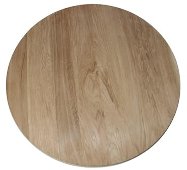 Tischplatte rund in Eiche massiv, 4cm stark, runde Holzplatte, Eiche Tischplatte (Durchmesser 40cm)