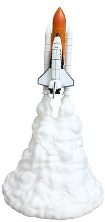 Mikikit 3d-rakete Aufleuchten Geschenk Für Jungen Und Mädchen Jungen Kinderspielzeug 3d-raketendekoration 3d-druck-space-shuttle-lampe Raumlampe Schlafzimmerbeleuchtung Baby Kinderzimmer