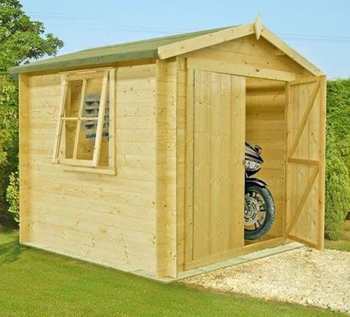Shire Bradley Log Cabin Home Office Garden Room Approx 8 x 8 Feet
