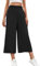 HMIYA Damen 3/4 Culotte Hose Leichte Weites Bein Sommerhose,Schwarze,XL