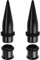 ANAZOZ Ohr Plug 10mm, Flesh Tunnel Edelstahl 4er Set Dehnstäbe Tunnel Damen, Ohr-Stretching Ohrringe Schwarz