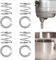 4 Stück Standmixer-Federn und 4 Stück Unterlegscheiben Kompatibel mit Standmixer, Edelstahl Standmixer Zubehör Ersatzteile Set