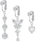 BVLAGIDA Faux Piercing Nombril Acier Chirurgical, Percing au Nombril avec CZ Cœur Papillon, Piercing Nombril Clip avec Coffret Cadeau