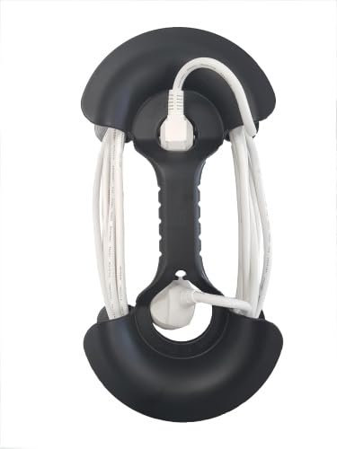 ViD® Kabelaufwickler Kabelhantel schwarz für Kabellänge 2-25 m (2 Stück)