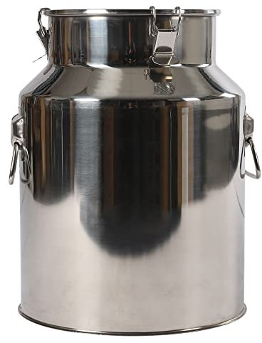 Bricco per latte in acciaio inox 201, contenitore per latte da 28 l, secchio sigillato con guarnizione in silicone