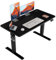Flamaker Höhenverstellbarer Schreibtisch, Elektrischer Schreibtisch Höhenverstellbar für Steh-Sitz, Computertisch mit Memory-Funktion, Stabiler Tisch Standing Desk, Bürotisch,120 x 60 cm,Schwarz