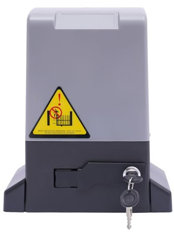 1800 kg de accionamiento para puerta corredera, motor completo, 750 W, motor automático de apertura de puerta con 6 m de estante, 2 mandos a distancia, accionamiento de puerta silencioso para hotel