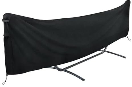 Vbnuyhim Camping-Hängematten-Abdeckung, wasserdichte Schutzhülle, Regenschutz, Sonnenschutz, wasserdichte Hängemattenabdeckung, strapazierfähiges Polyester-Hängemattenständer-Abdeckung