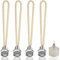4 Stück Duftlampe Docht, 1.8cm Katalytische Lampe Ersatz Docht Mit Brenner, Duft Öllampe Ersatzdocht, Öllampe Docht, Duftlampe Docht Mit Katalytischem Brenner für Raumluft Verbessern Aromatherapie