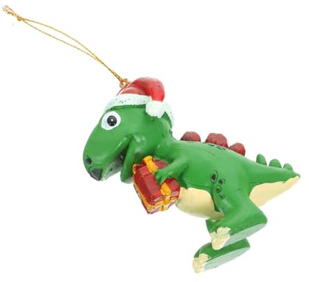 OSOLADY Christmas Tree Decoration Dinosaur Pendant Dinosaurs World Action Figure Lifelike Dinosaur Toys Christmas Hanging Ornaments Christmas Tree Topper Ornaments Hanging Decor for Resin