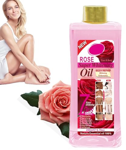 Papaya Super Whitening Oil 7 Days, Vitamin C Body Oil For Skin, Body Oil Vitamin C 7 Days,Super Whitening Oil Body Repair, for Moisturising Nourishing Skin (rose, 200ML)