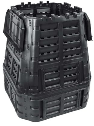 Xichuzi Gartenkomposter, Garten Komposter, Thermokomposter, Schnellkomposter, Composter, Schwarz 93,3x93,3x113 cm 740 L