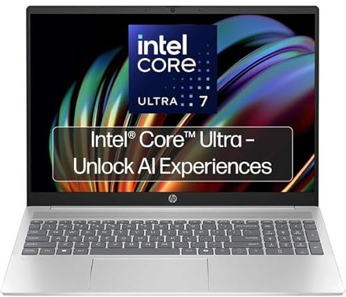 HP Pavilion 16-af0503sa 16 Laptop | Intel Core Ultra 7 155U | 16GB RAM | 1TB SSD | Backlit Keyboard | Full HD Webcam | Dual Speakers | 1920 x 1200 IPS Display | Windows 11 Home | Silver