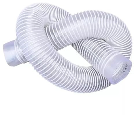 Kanalisationsschlauch 1 Meter Innendurchmesser 30/40/50/60/70 mm Weiß Transparent PVC-Rohr Staubabsaugung Vakuum Rauchabzugsschlauch Auspuffrohr Luftschlauch FüR Badezimmer KüChe(Inner Diameter 70mm)