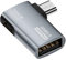 Qerwsdty Cable Adaptador OTG 4K con Suministro de Energía Micro-USB A USB con Diseño en Ángulo. Adecuado para Tableta, TV (Derecha)