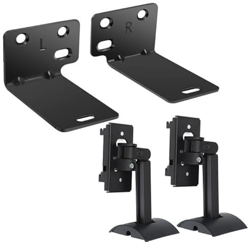 JAOGAUS Wall Mounts for Bose, 2 Pack Speaker Wall Mounts for Bose UB-20, UB-20 II, WB-50 II, Lifestyle Series and Soundbar Wall Mount for Bose Sound Bar 300/500/600/850/900/950/Soundtouch 300, Black