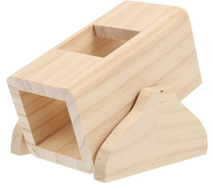 Toyvian Pet Tunnel Toy Wooden Hamster Seesaw Tunnel for Hamster Playing Interactive Toys