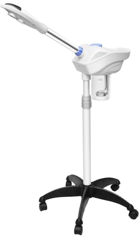 POTYYH Gesichtsdampfer - 750W Gesicht Dampfgerät mit Abnehmbarer Kräuterbecher - 860ml Wassertank & 360° Drehbare Düse - Gesichtssauna Dampfmaschine für Hause Spa Salon Schönheit