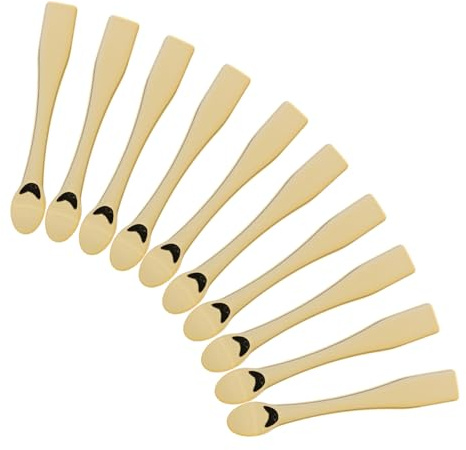 LIFKOME 10 Stück Abs Kosmetikspatel für Hautpflege zum Mischen und Testen von Cremes Praktische Make Up Löffel für Frauen Zubehör