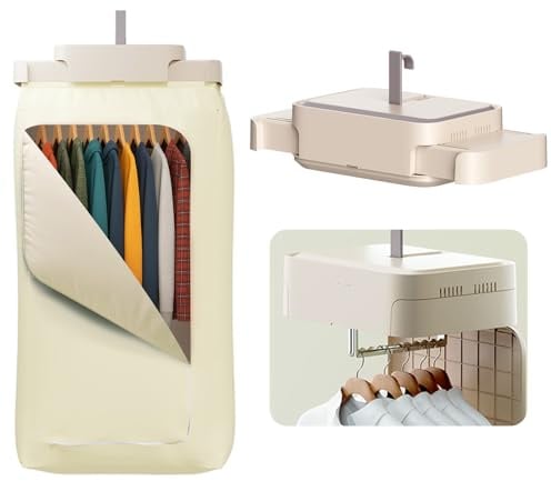 ALLILUYAA Mini Trockner mit Zeitschaltuhr mit UV Sterilisationsfunktion | Kleiner Wäschetrockner mit Fernbedienung für Reisen, Apartments und Wohnheime