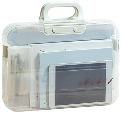 Folders for Documents - Large Waterproof Folder with Handle | Filing Folder Document Storage Organizer for Paper Books Notebooks School Classroom Home and Protect Documents, 14.44x2.16x10.23 inches