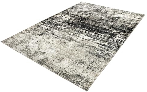 Riess Ambiente Design Teppich MODERN Art - 230 x 160cm - beige braun - Kurzflor Indoor-Teppich Wohnzimmerteppich