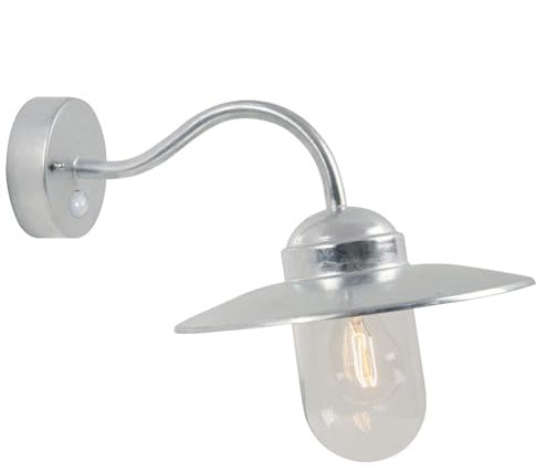 Nordlux Wandleuchte mit Bewegungsmelder Luxembourg 60W E27 verzinkt IP54 22661031