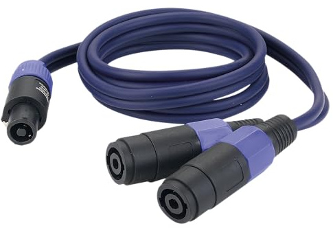2 Speaker Female to 1 Speakon Male 150cm