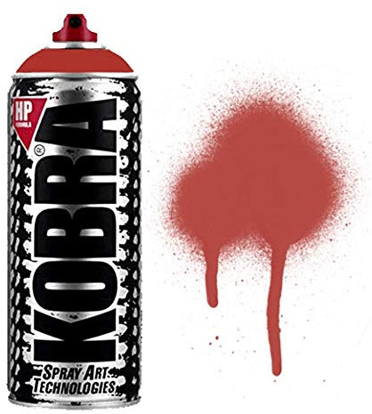 KOBRA HP High Pressure Spray Paint 400ml Can – Professional Grade 100% Acrylic Formula with Matte Finish for Graffiti, Street Art, Crafts & Multi-Surface Use (260 Tnt)