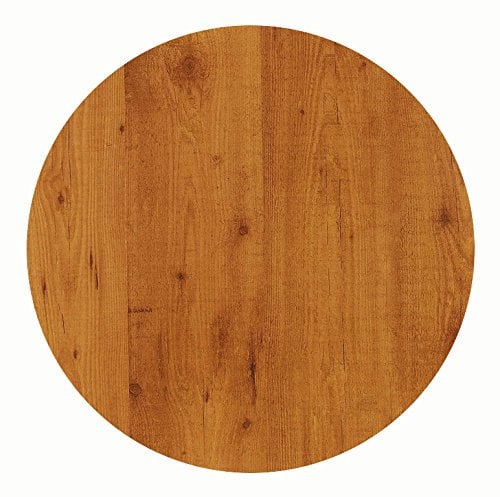 Werzalit / hochwertige Tischplatte/Pinie/runde Form 70 cm/Bistrotisch/Bistrotische/Gartentisch/Gastronomie