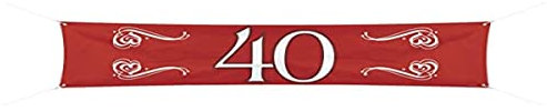 Folat Banner Edler 40. Geburtstag 40 x 180 cm