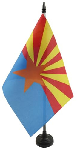 AZ FLAG - Tischflagge Arizona - 21x14 cm - Bundesstaat Arizona Tischfahne 14 x 21 Cm - Flaggen