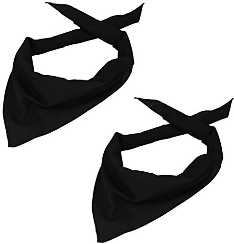 Alex Flittner Designs 2er Pack Dreieckstuch in schwarz/schwarz