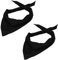 Alex Flittner Designs 2er Pack Dreieckstuch in schwarz/schwarz