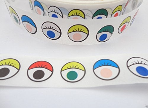 Coloured Eyes Self Adhesive Eye Stickers - 12mm Peel & Stick Craft Card Making - Pack Size: 100