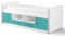 VIPACK Bonny Jugendbett, Kojenbett, Funktionsbett, Einzelbett, Kinderbett, Holzwerkstoff, Farbe 94 weiß türkis, 207 x 77 x 98 cm